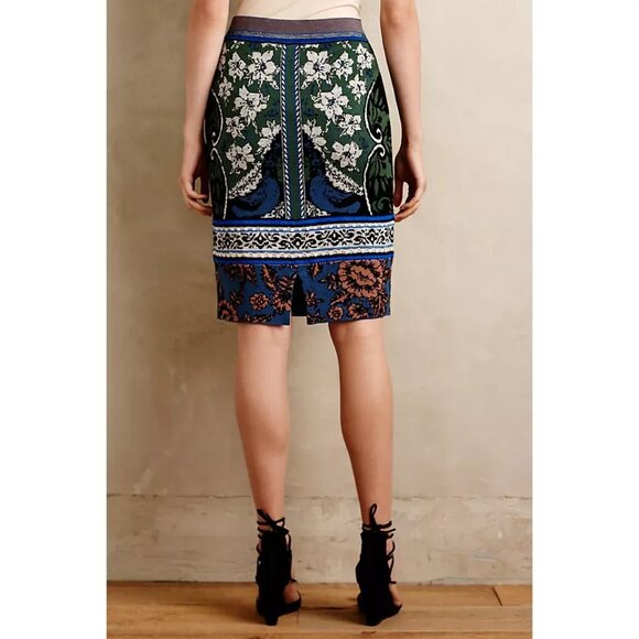 NWT Anthropologie Moth Knit Jacquard Skirt, Size XS - Picture 2 of 7